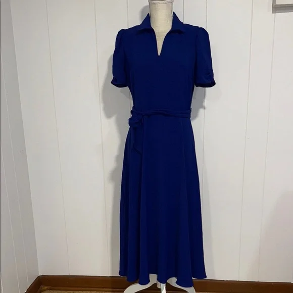 dkny royal blue dress La Femme 32057 main image 0